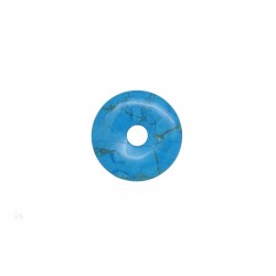 3 donuts pierre howlite trempee turquoise 30 mm