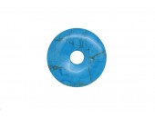 2 donuts pierre howlite trempee turquoise 35 mm