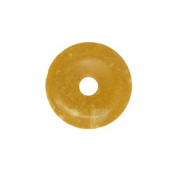 2 donuts pierre jade jaune 45 mm