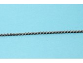 1 metre Chaine laiton argentee antique