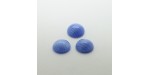 100 rond bleu soie 6mm