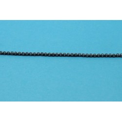 1 metre Chaine laiton argentee antique