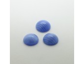 50 rond bleu soie 12mm
