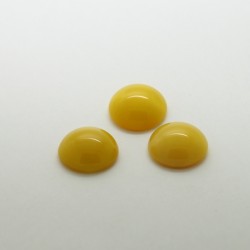 50 rond jaune soie 10mm