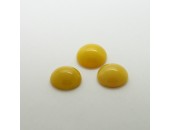 10 rond jaune soie 20mm