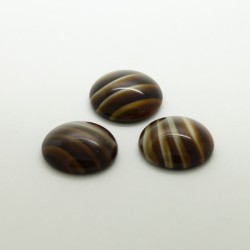 50 rond marron pierre 12mm