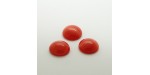 50 rond rouge soie 10mm
