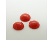 10 rond rouge soie 20mm